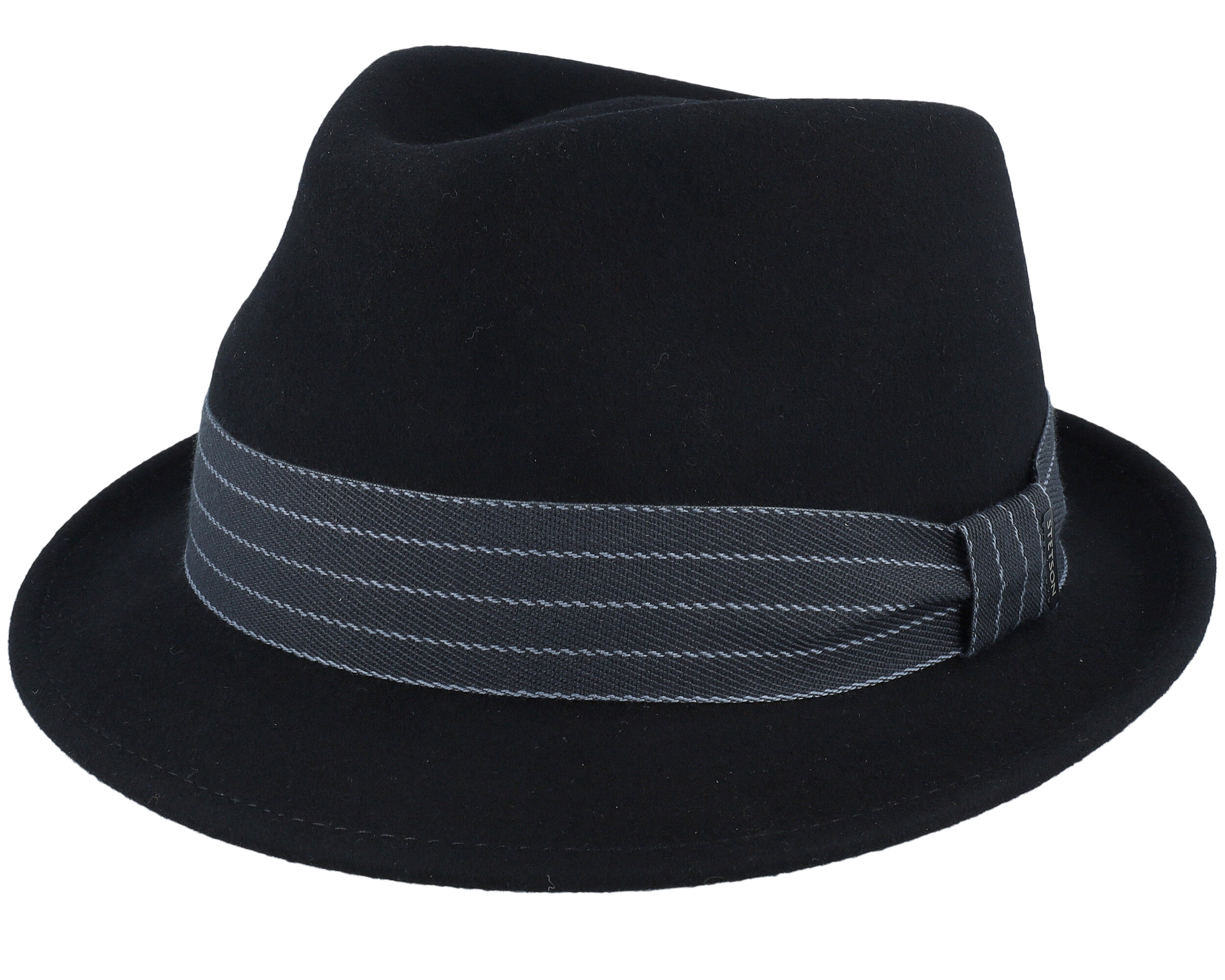 Woolfelt Black Trilby - Stetson hat | Hatstoreworld.com
