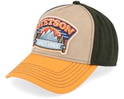Cap Hacksaw Beige/Dark Green/Yellow Trucker