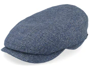 Driver Virgin Wool/Linen Blue Flat Cap