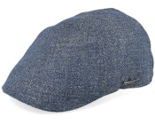 Texas Virgin Wool/Linen Blue Flat Cap