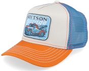 Kids Stetson's Garage Orange/Sand A-Frame Trucker