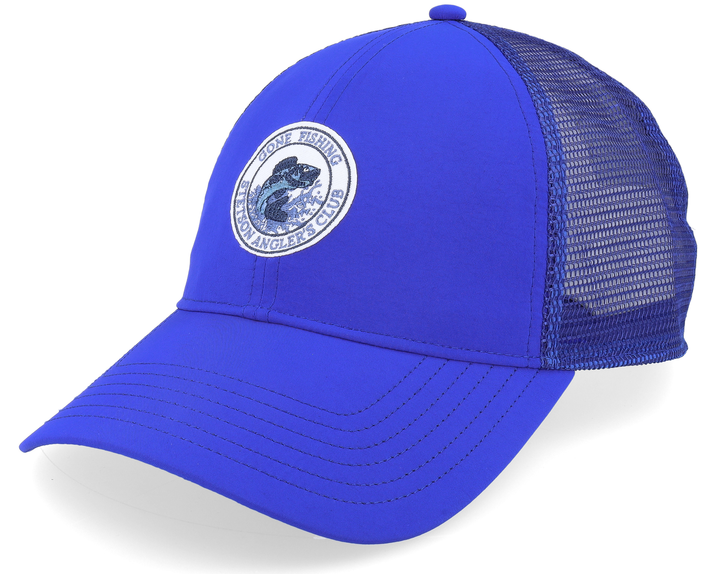 Baseball Cap Angling Club Royal Blue Trucker - Stetson cap