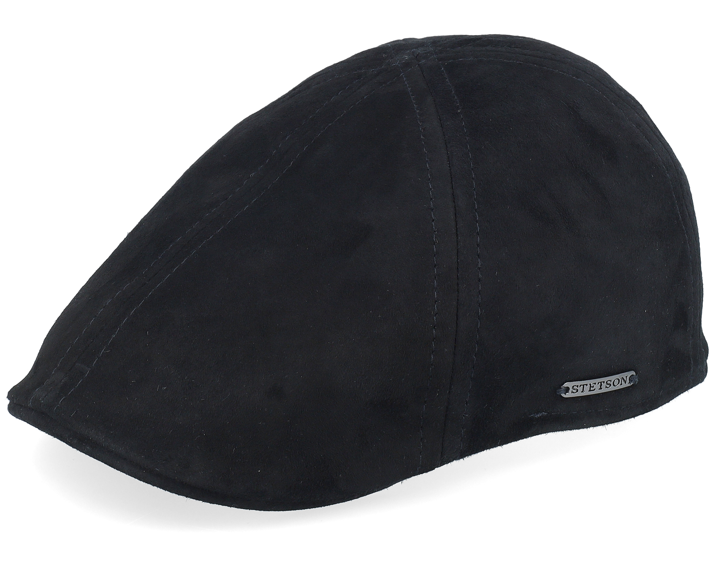 Newsboy Classic Cap Black Flat Cap Wigens