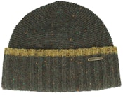 Beanie Donegal Wool Olive Cuff