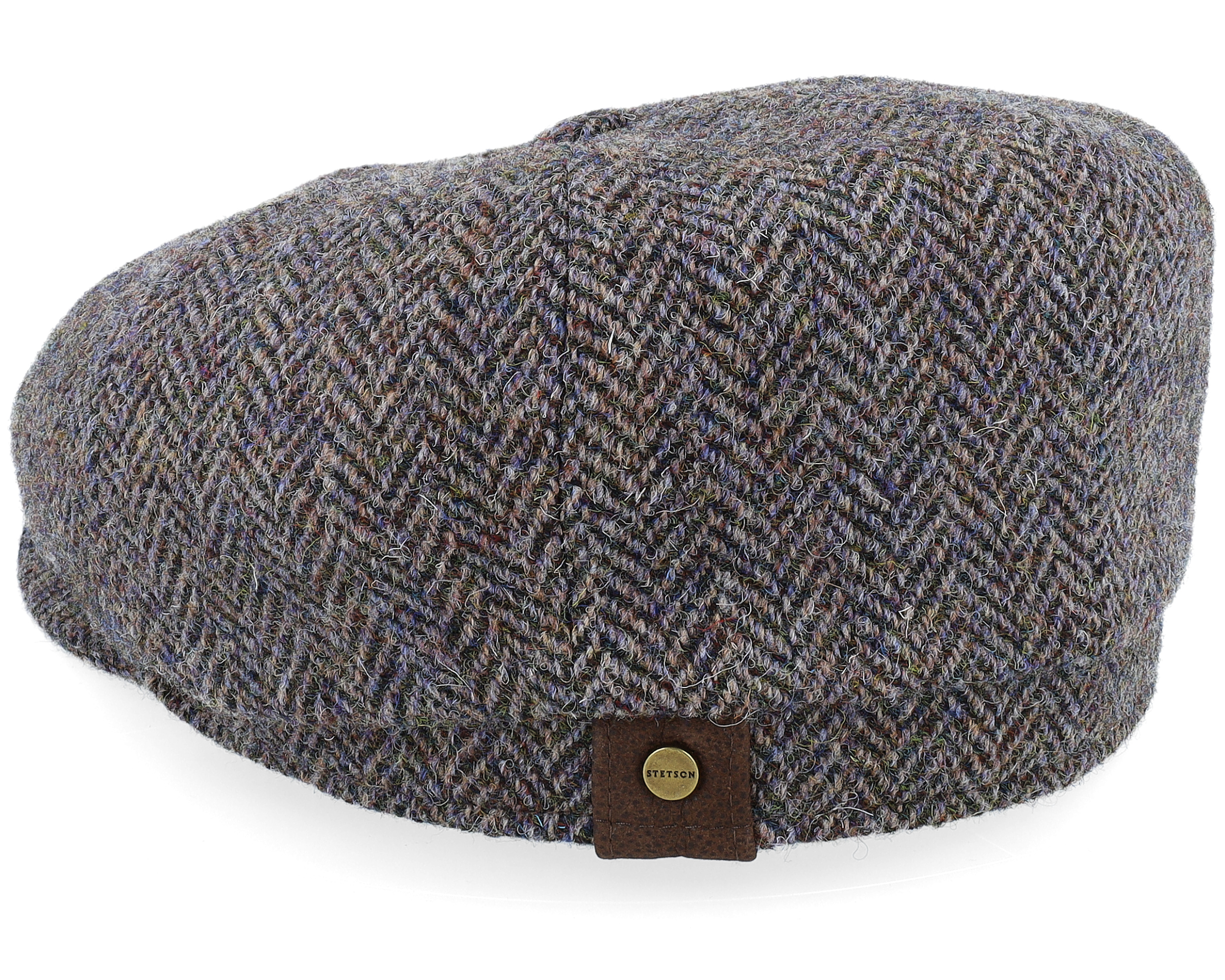 Olney Hats Harris Tweed Herringbone Newsboy Cap Grey Olney Urban