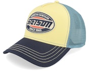 High Speed Light Yellow/Midnight Blue/Navy A-Frame Trucker