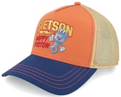 Piston Navy/Burned Orange A-Frame Trucker