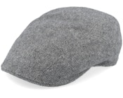Ivy Cap Herringbone Grey Flat Cap