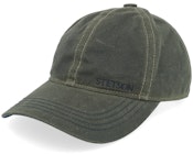 Baseball Cap Waxed Cotton Wr Black Olive Dad Cap