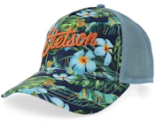 Hawaii Flower Print A-frame Trucker