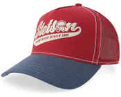 Baseball Match Navy/Wine A-Frame Trucker
