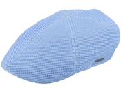 Texas Waffle Pique Stetson Golf Blue Sky Flat Cap