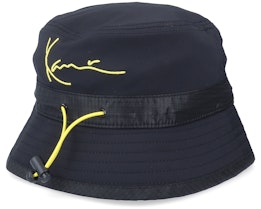 Signature Bucket Hat Black Bucket - Karl Kani