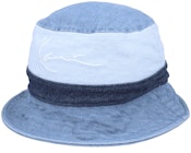 Signature Block Denim Hat Blue Bucket