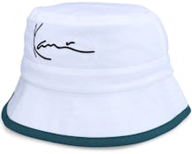 Signature Reversible Green/White Bucket - Karl Kani