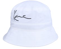 Signature Bucket Hat White Bucket - Karl Kani