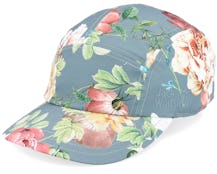 Womens Flower Teal Grey All Over 5-Panel - Jack Wolfskin