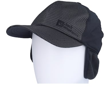 Night Hawk Shield Cap Black Earflap - Jack Wolfskin cap