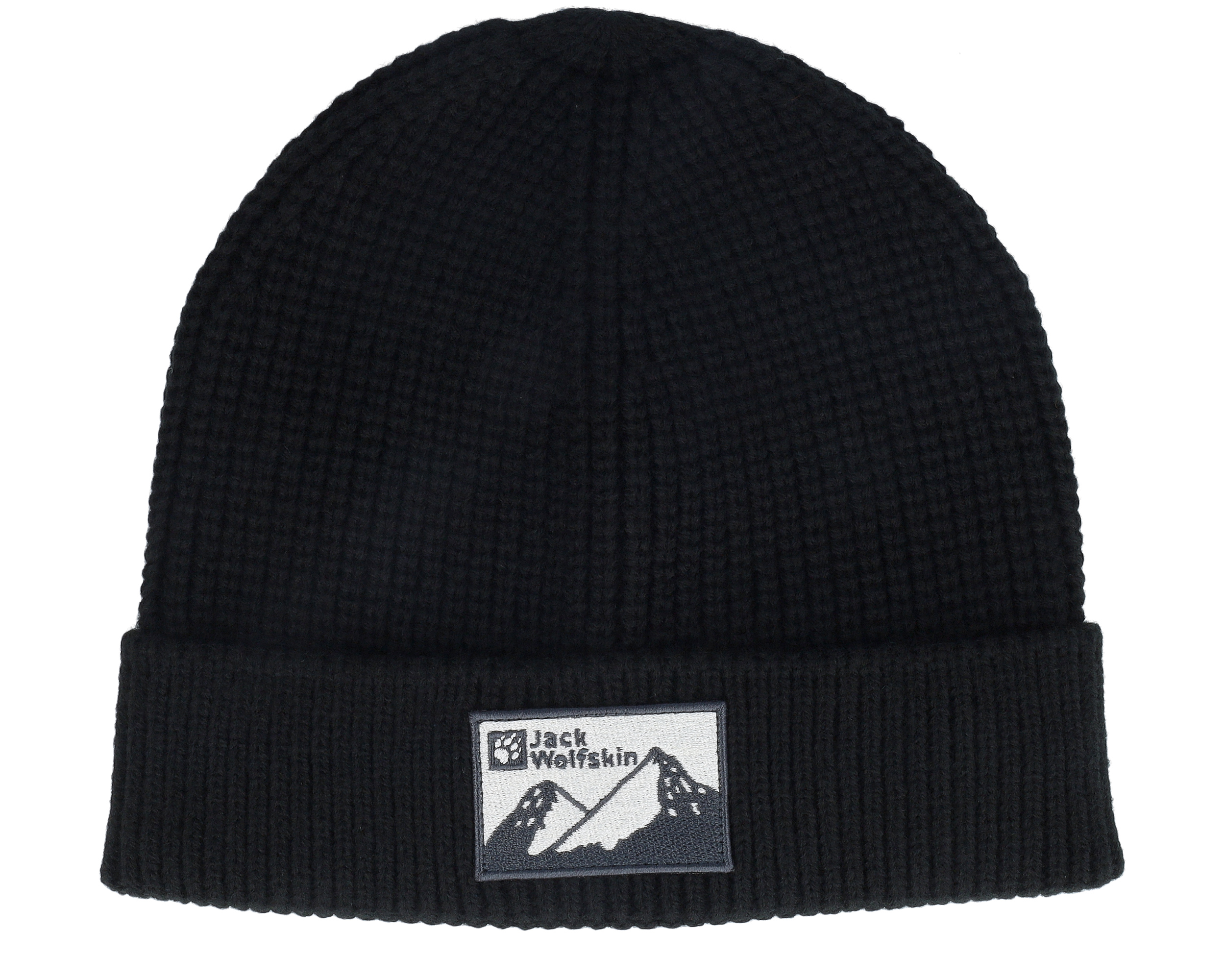 Beanies Edo Badge Beanie Black Cuff - Jack Wolfskin