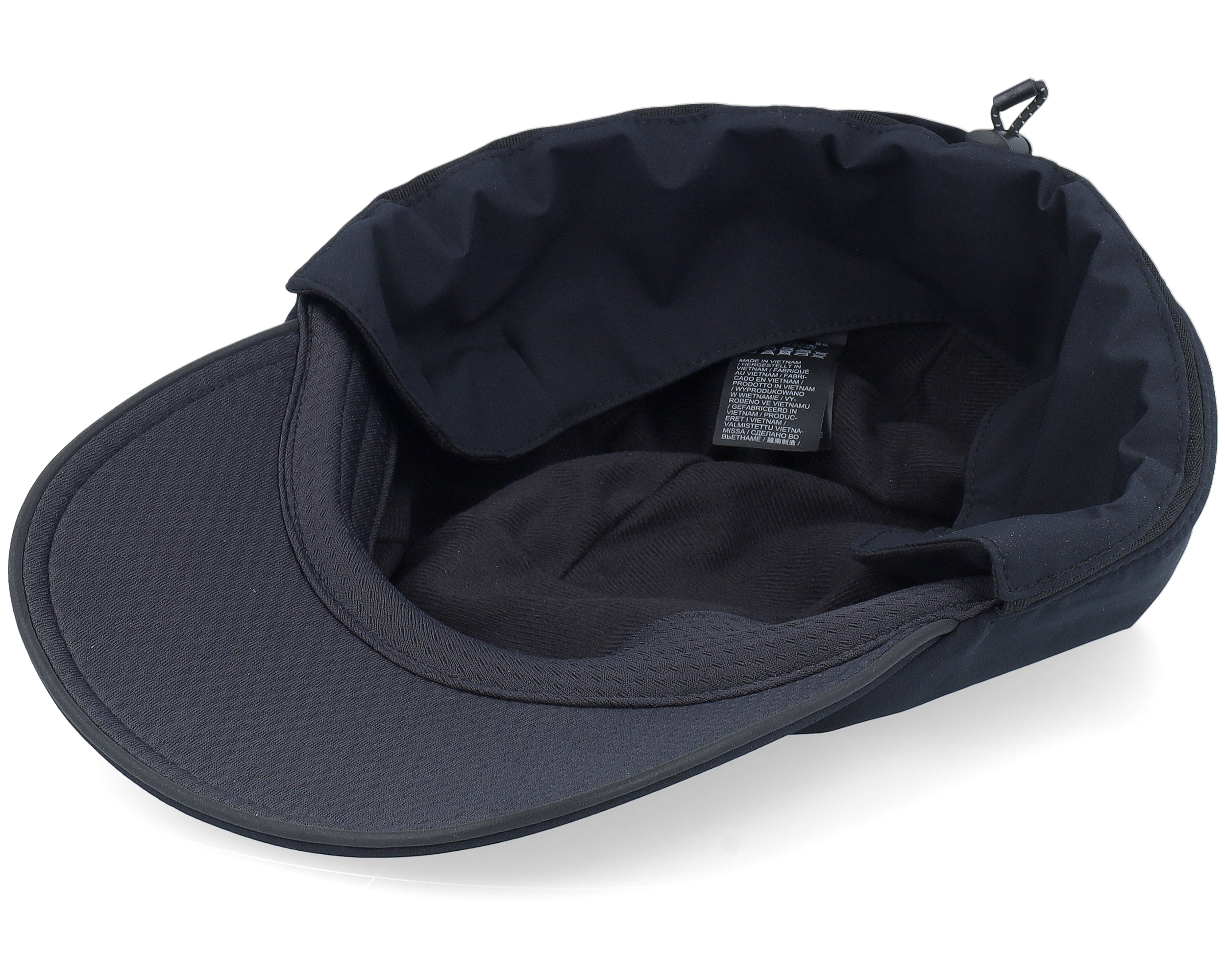 Winter Cap Black Ear Flap 5-Panel