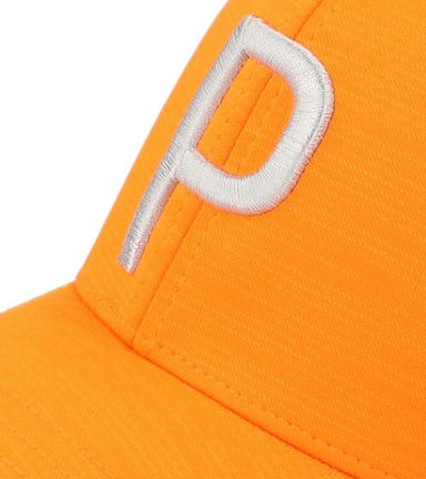 P Cap Rickie Orange/Cool Mid Gray Adjustable - Puma cap
