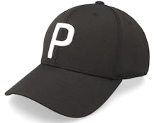 Kids P Cap Black/White Glow Adjustable - Puma