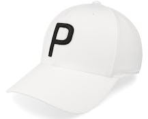 Kids P Cap White Glow/Black Adjustable - Puma