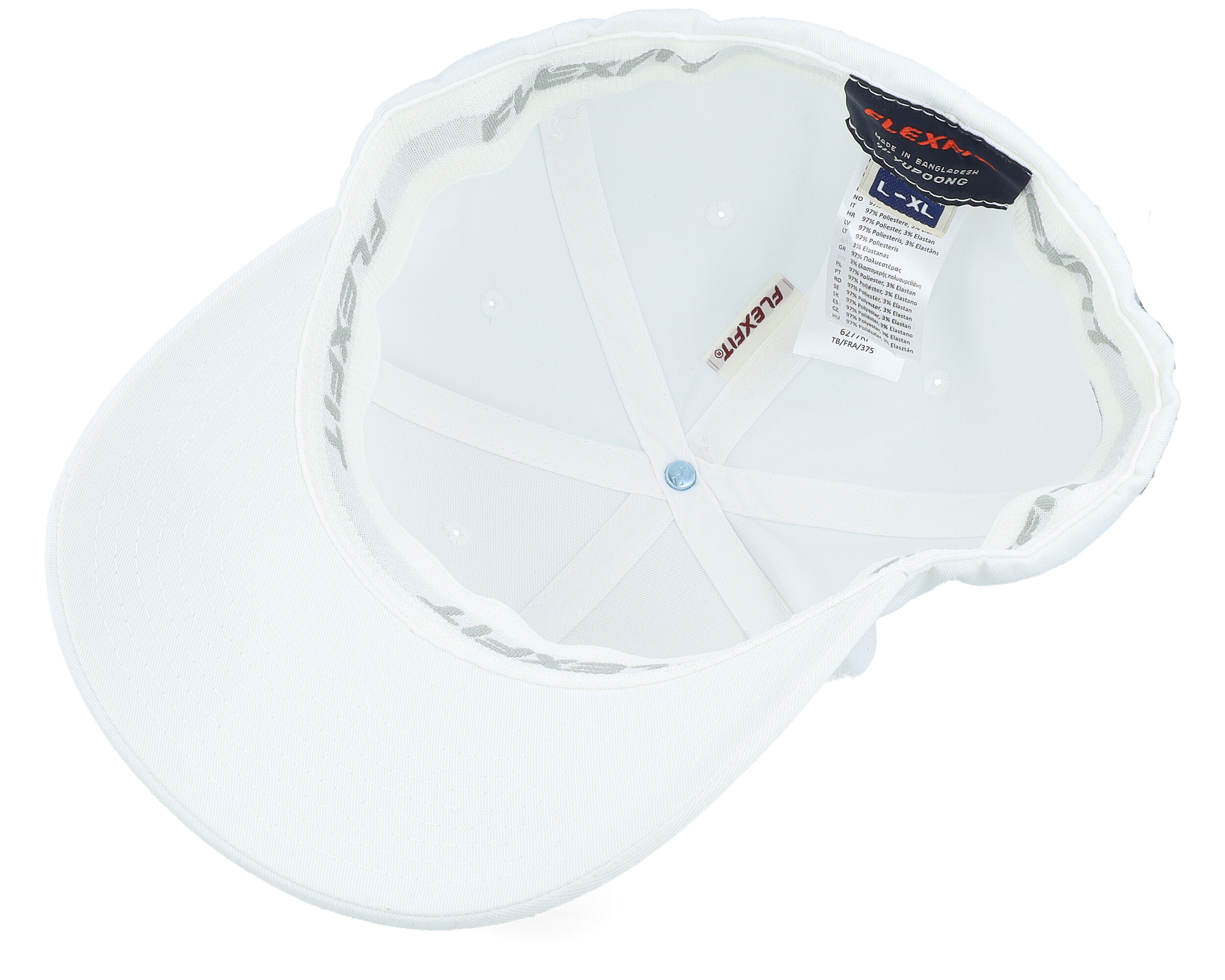 Flexfit Recycled Polyester Baseball Cap In Silver Capmodell 6277RP - Baseball Caps For Wholesale - View #2