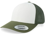 Front Moss Green/White/Olive Trucker