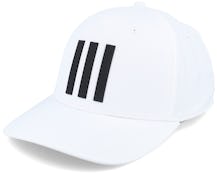 Tour Hat 3 Stripe White Adjustable - Adidas