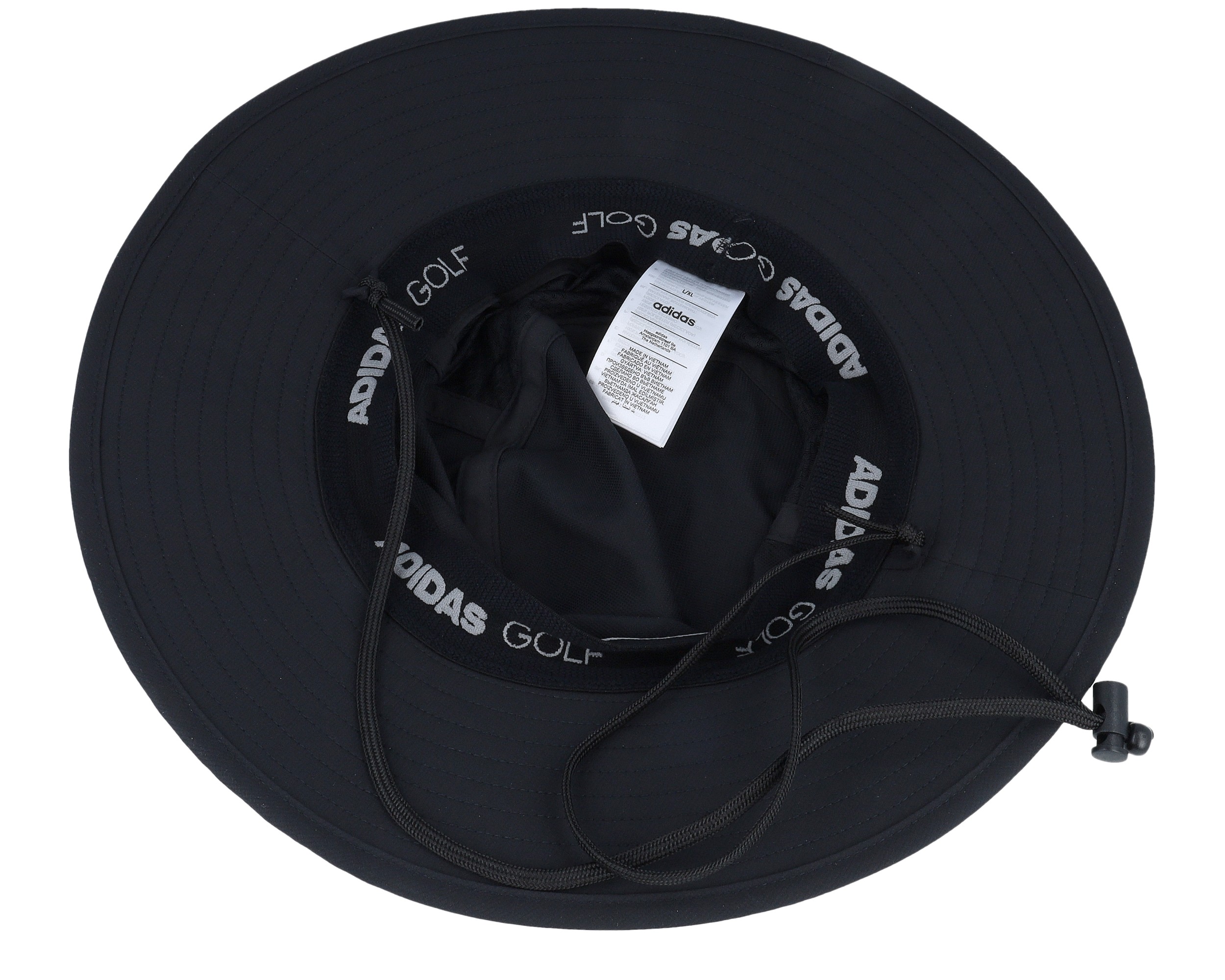 Wide Brim Golf Hat Black Bucket