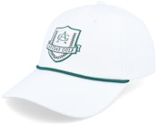 Women Vintage 6 Panel White Adjustable