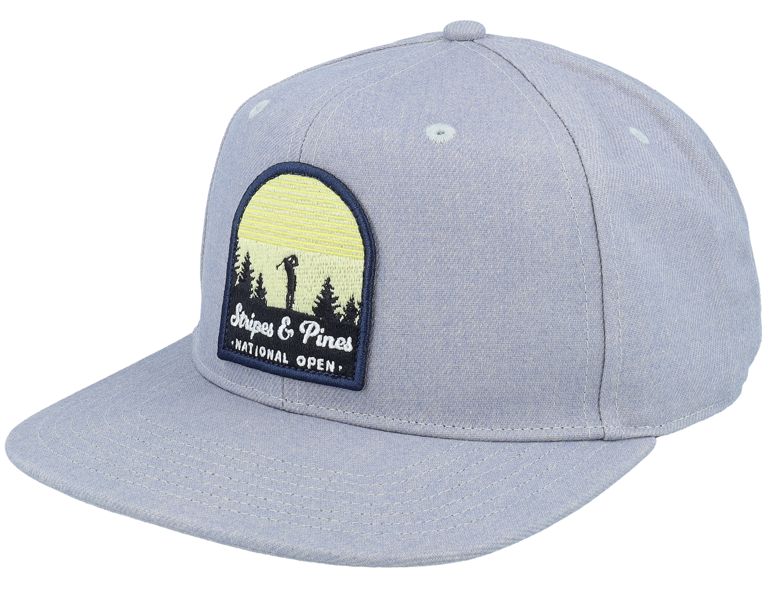 Hi Crown Light Grey Heather Snapback