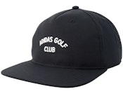 Crinkled Nylon Black Strapback