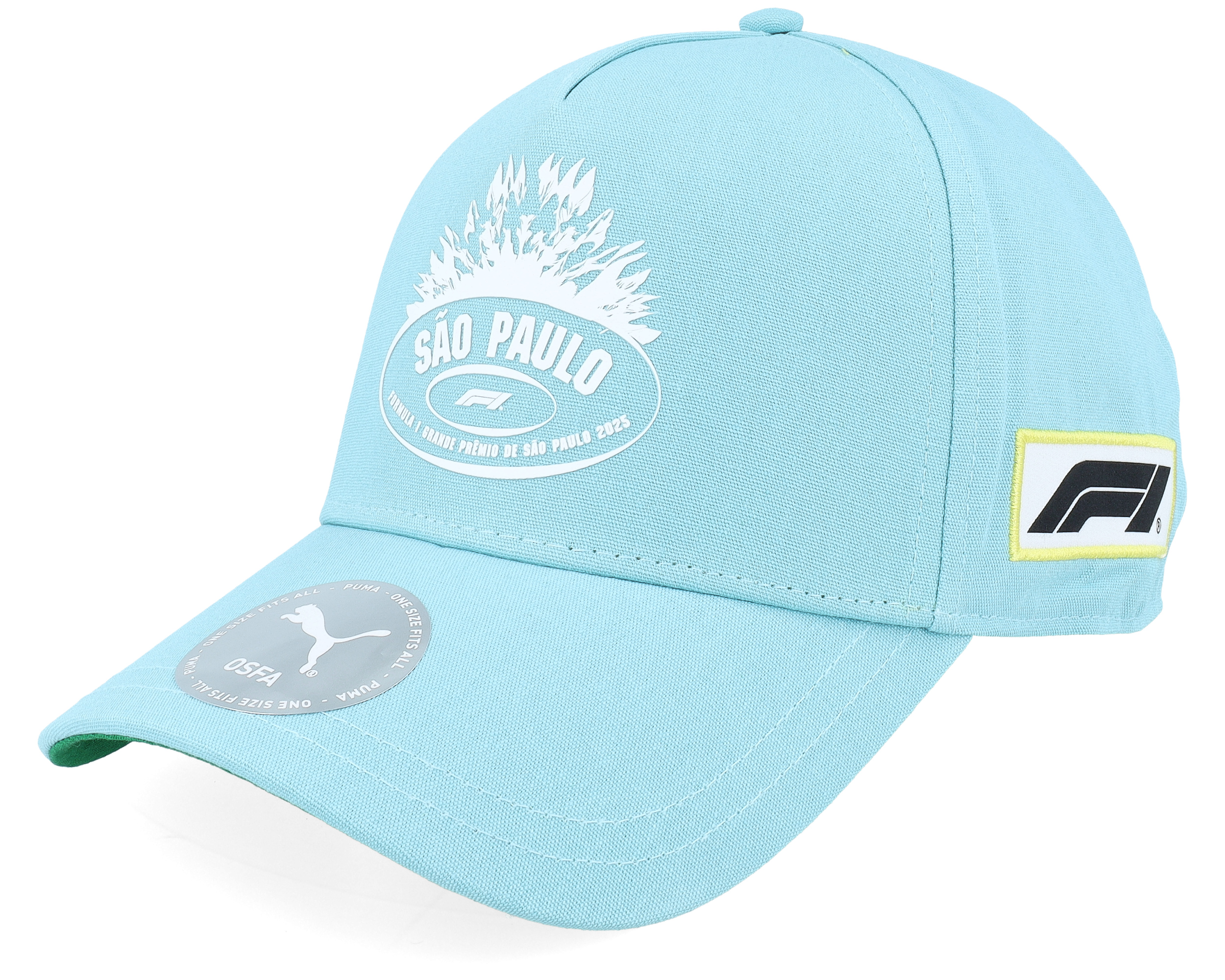 F1 Logo 25 Race Special Brazil Aqua A-frame Adjustable Hatstore