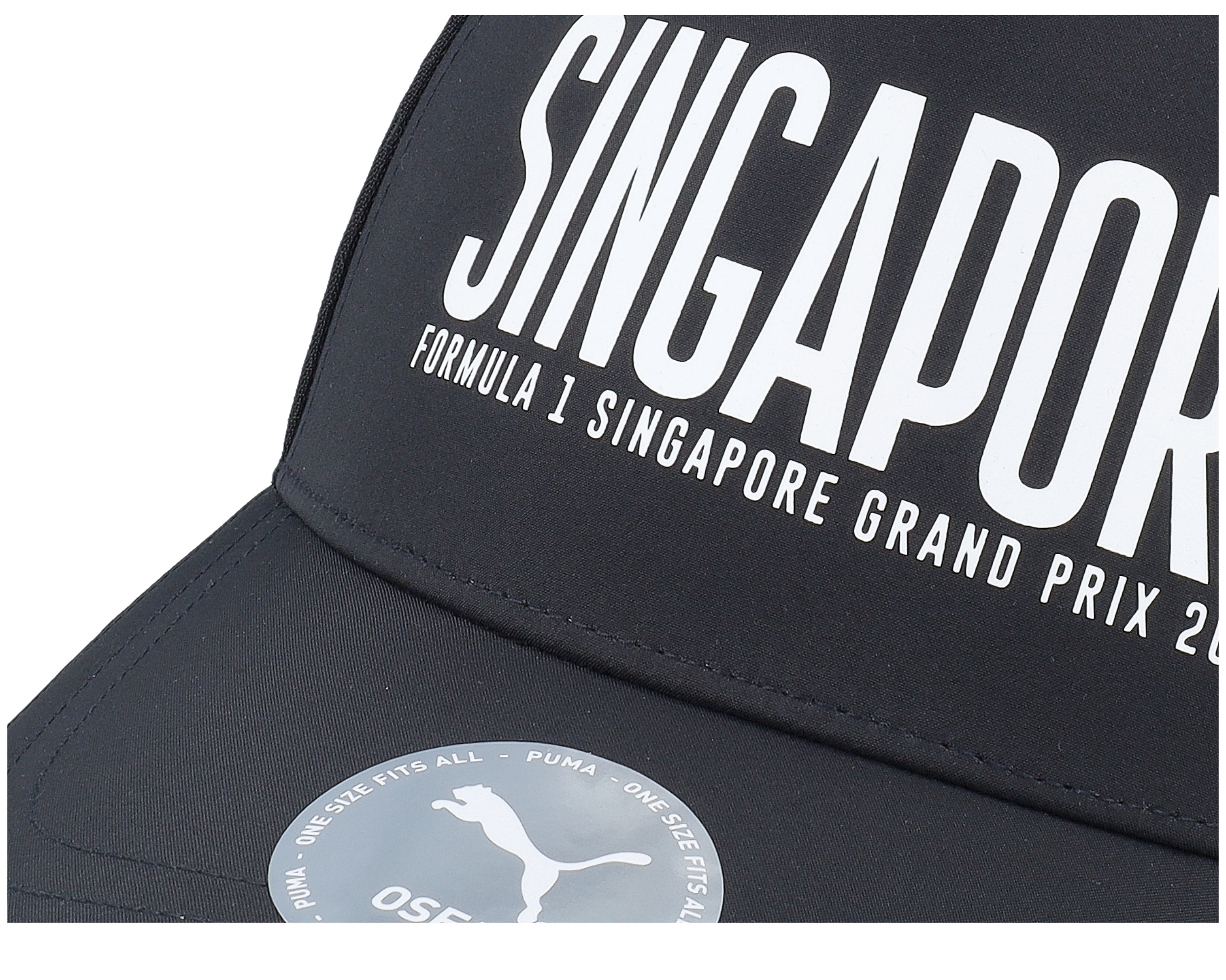 F1 Logo 25 Race Special Singapore Puma Black A-Frame Trucker