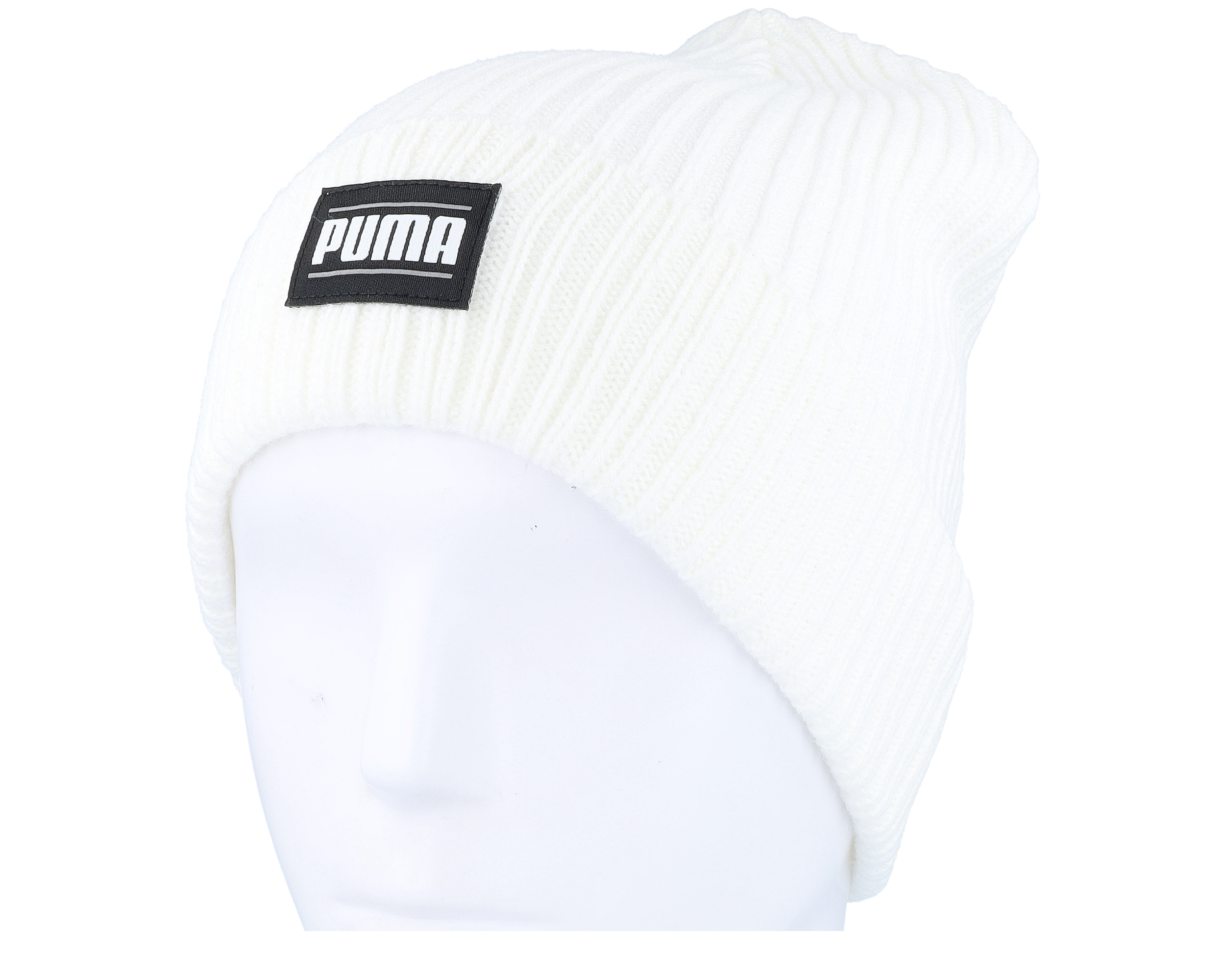 Ribbed Classic Beanie Warm White Cuff Puma