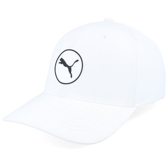 Produktfoto för Puma - Vit adjustable Keps - Circle Cat Tech Cap White Glow 110 Adjustable @ Hatstore