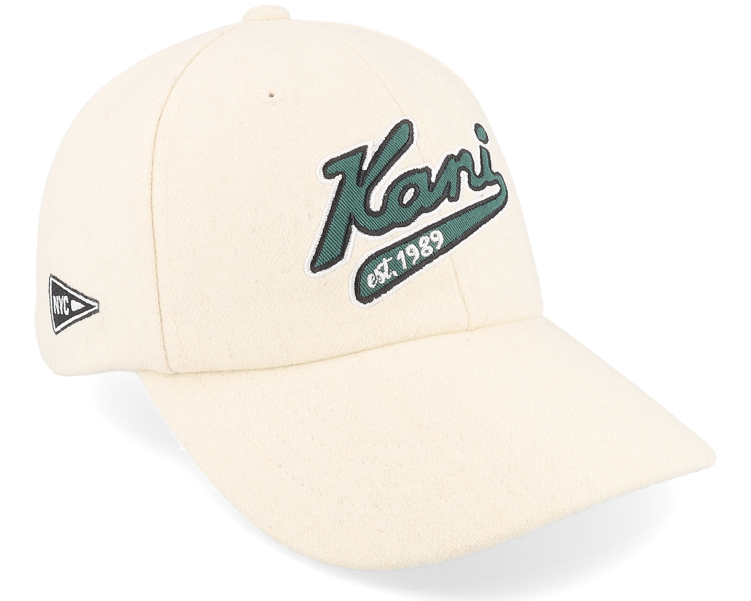 Kk Varsity Wool Blend Cap Cream Dad Cap