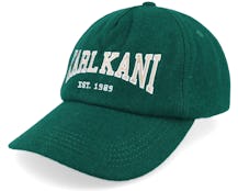 College Signature Wool Blend Cap Dusty Green Dad Cap - Karl Kani