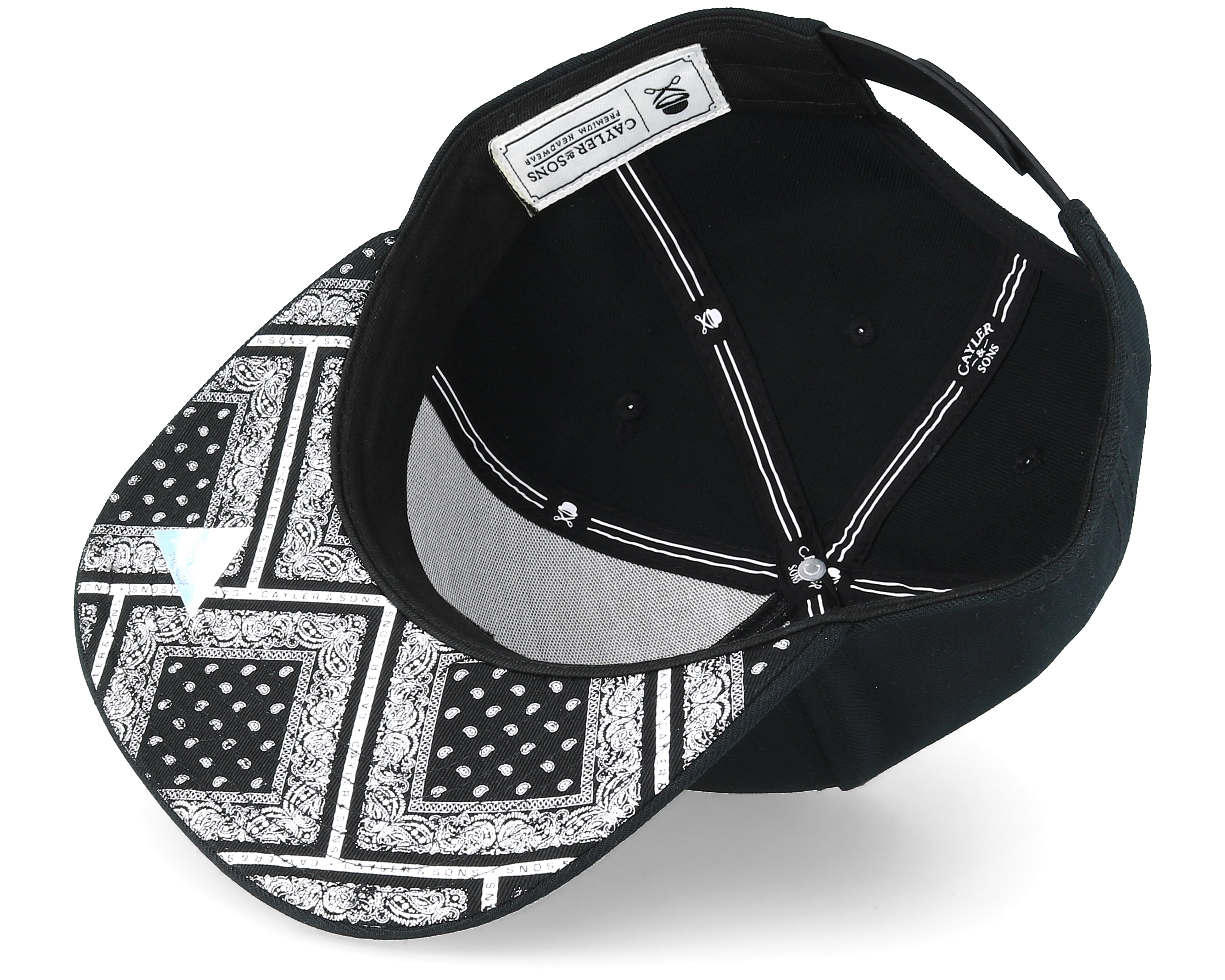 Bandanarama Black/White Snapback - Cayler & Sons | Hatstore.ae