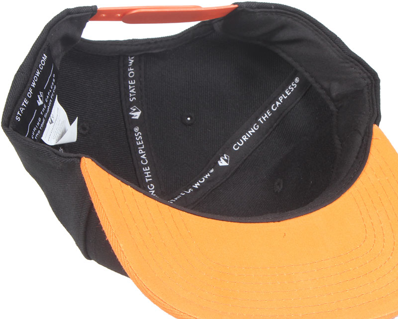 black orange snapback