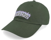 Burnt Collegiate Cap Dark Moss Dad Cap