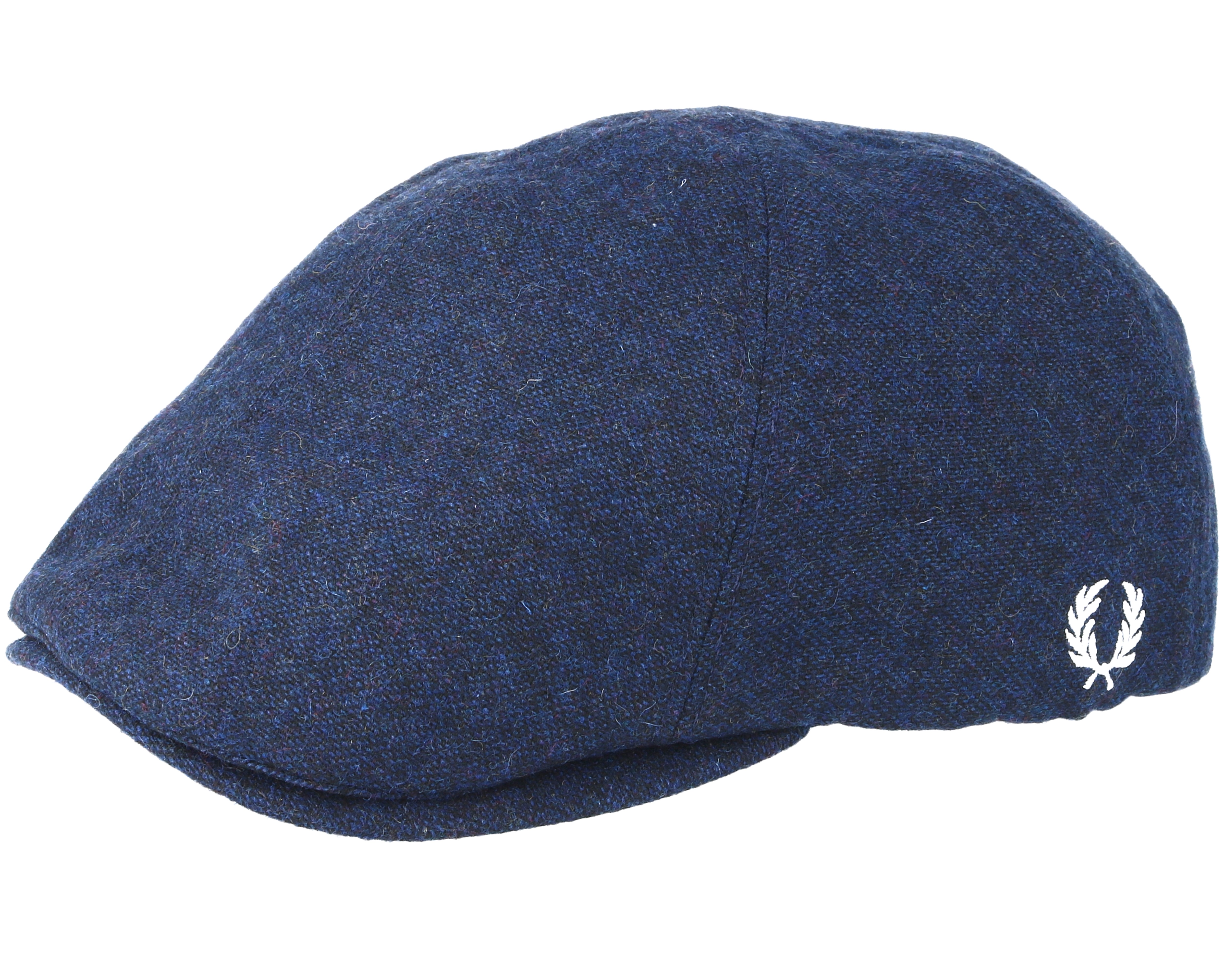 Boiled Navy Flat Cap - Fred Perry Cap | Hatstore.be