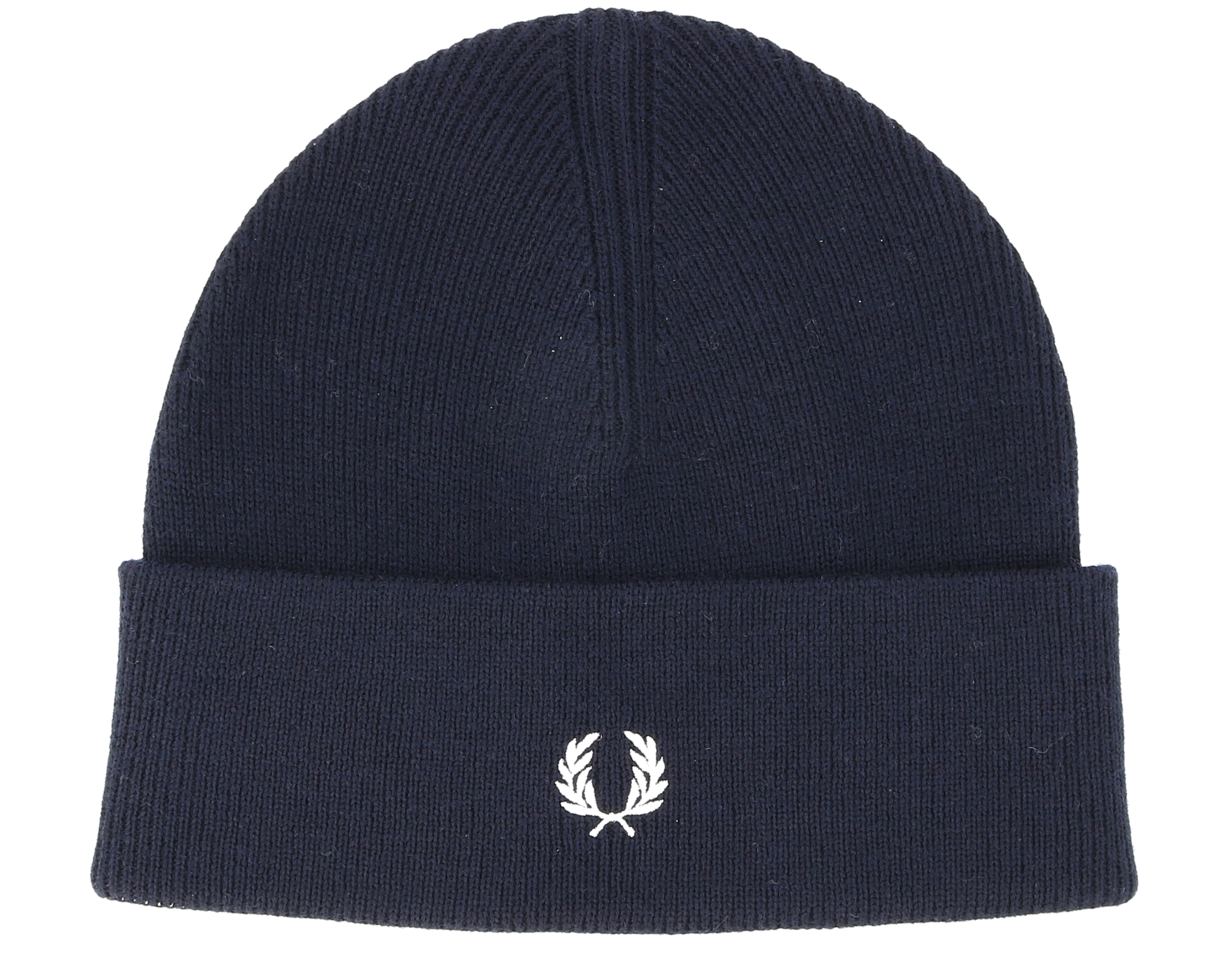 Merino Wool Navy-Ecru Beanie - Fred Perry beanie 