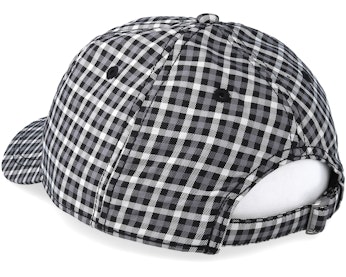 Baseball Cap Check Charcoal Adjustable