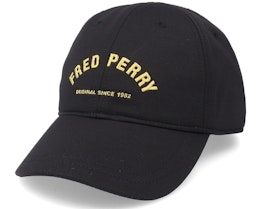 Arch Branded Tricot Black Dad Cap - Fred Perry