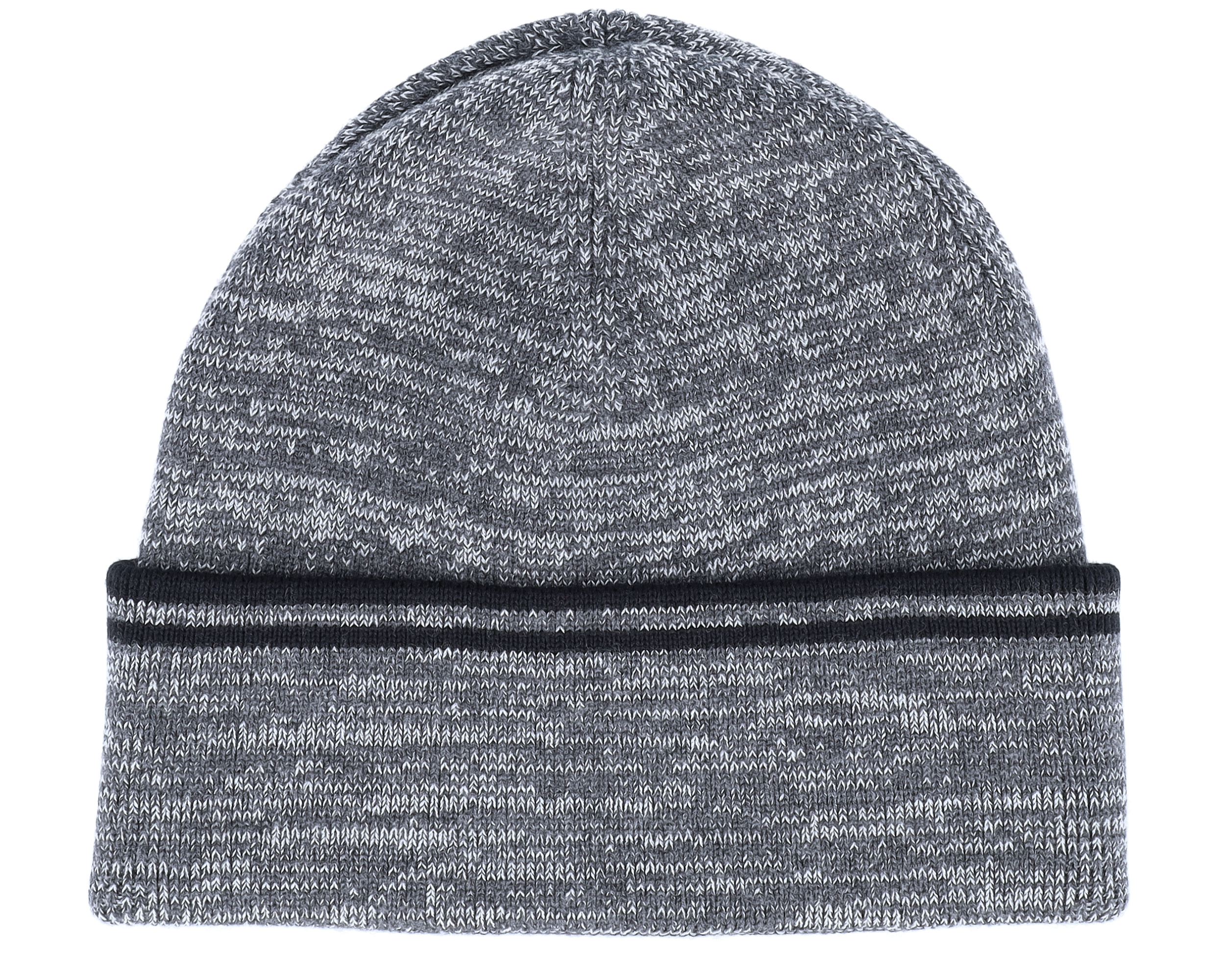 Twin Tip Merino Wool Beanie Grey/Black Cuff - Fred Perry