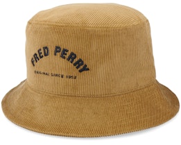 Arch Brand Cord Hat Dark Caramel Bucket - Fred Perry