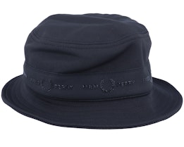 Tonal Tape Tricot B Hat Black Bucket - Fred Perry